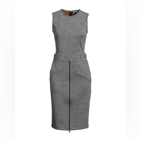 MaxMara Dresses & Skirts - MaxMara Elegant Gray Sleeveless Midi Dress